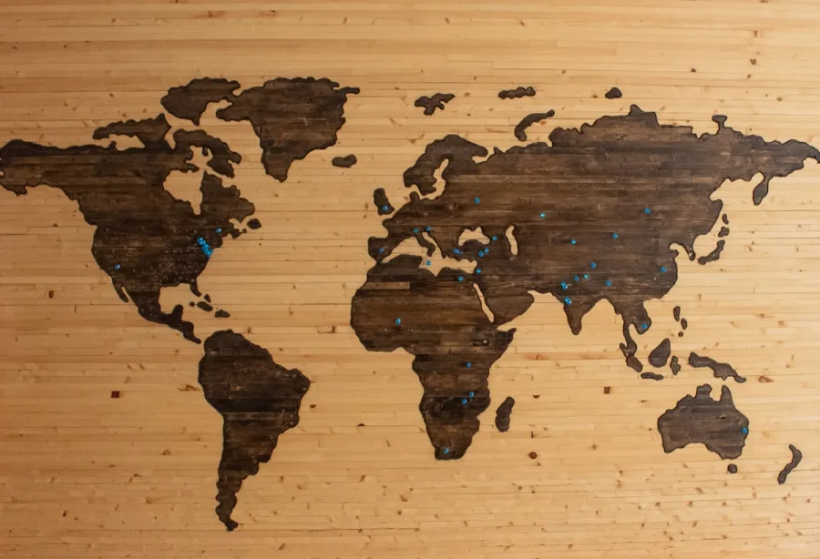 World map illustrating international eCommerce markets served by Dazzle Commerce