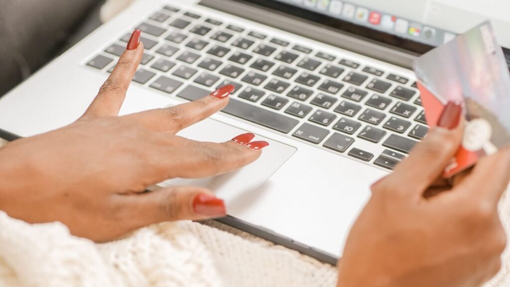 Shopper entering card details at an online store checkout, the step where most eCommerce conversion is lost