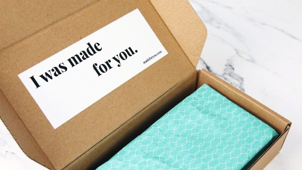 A labelled shipping box