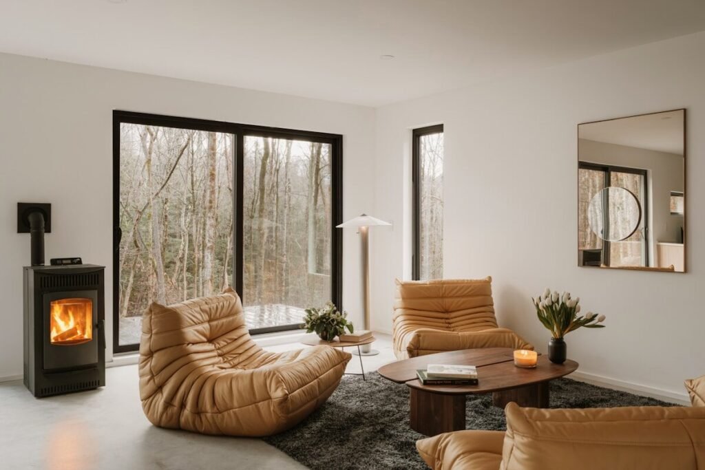 A living room styled for a lifestyle shot