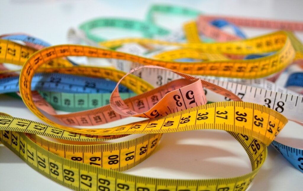 An assortment of tape measures