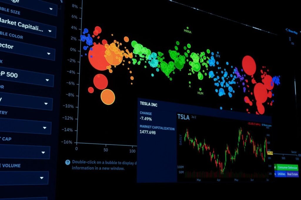 Screen showing eCommerce performance data visualisation