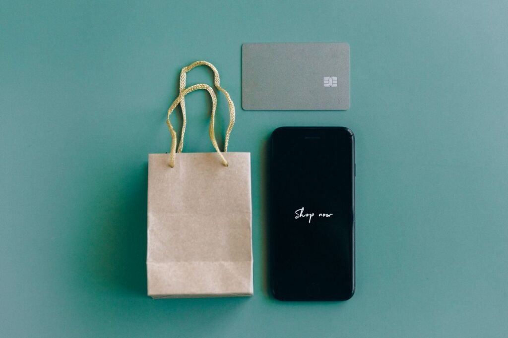Smartphone used for mobile shopping