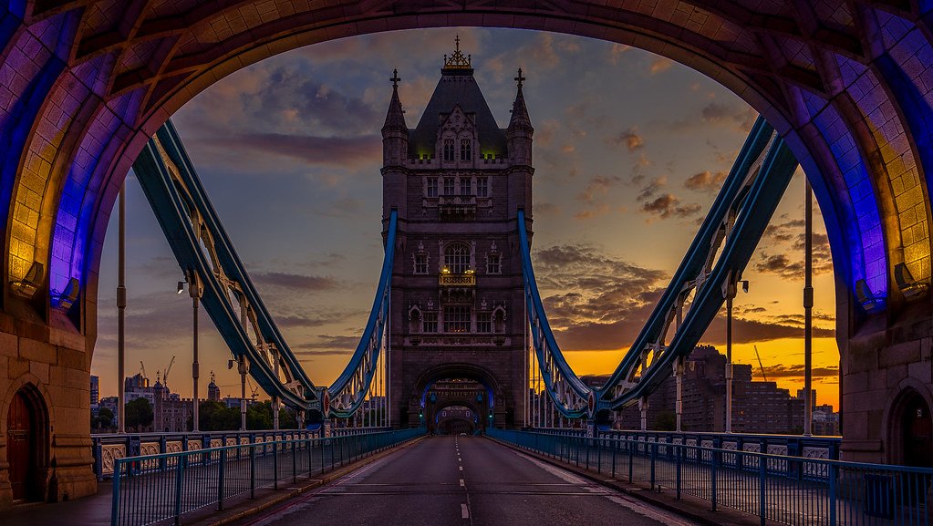 Tower Bridge over the River Thames in London
